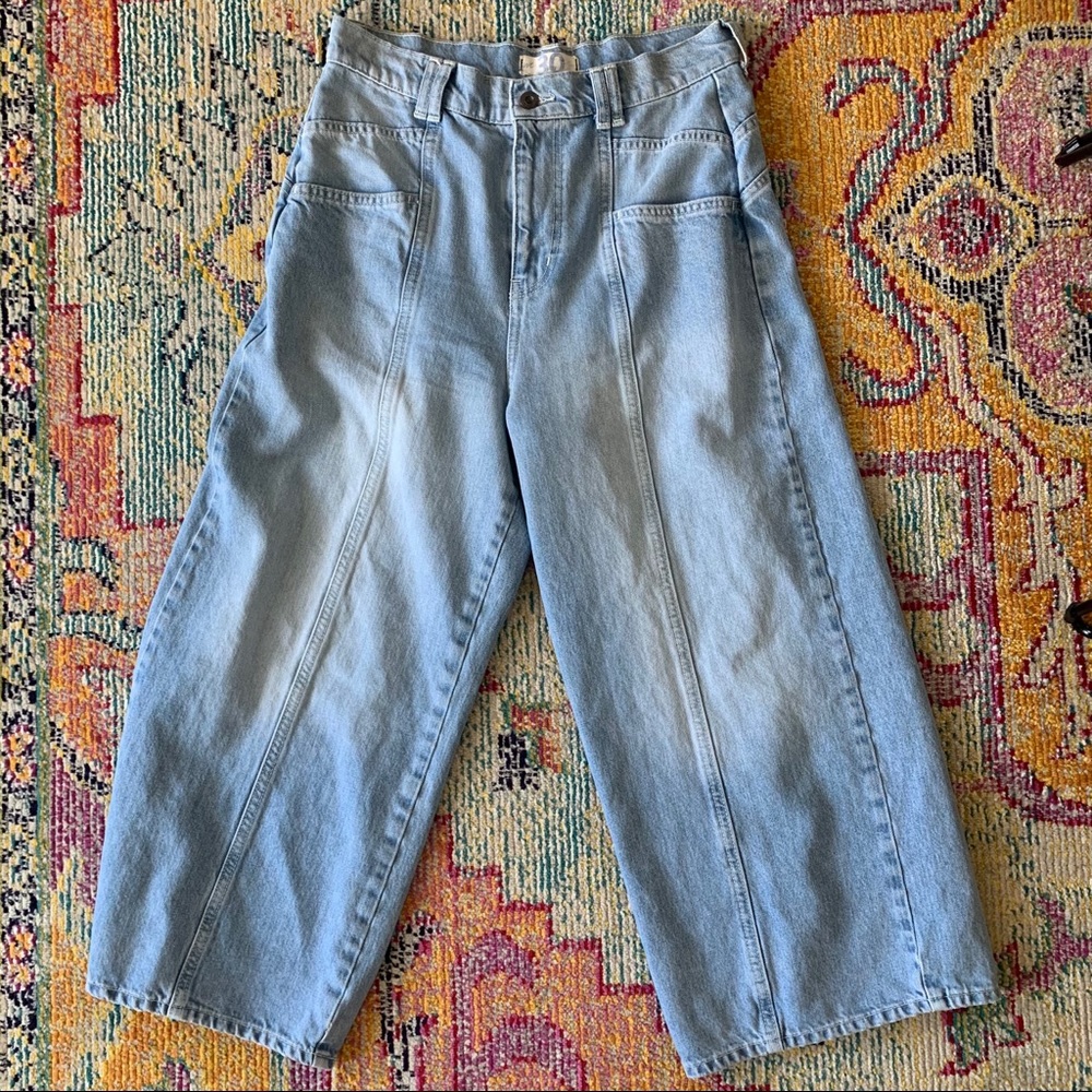 FREE PEOPLE WIDE LEG JEANS
